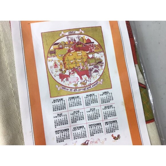 Vintage Hanging Calendar 1987 Barth & Dreyfuss California NEW - Picture 7 of 8